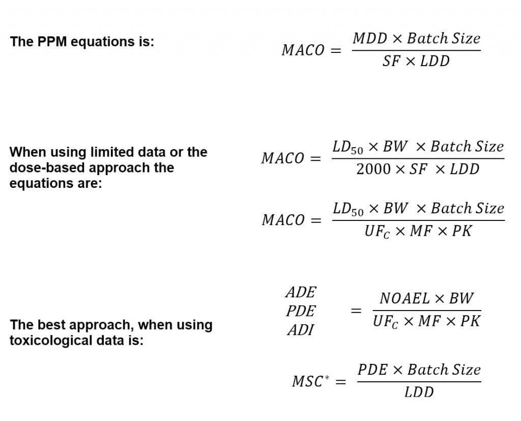 MACO Equations